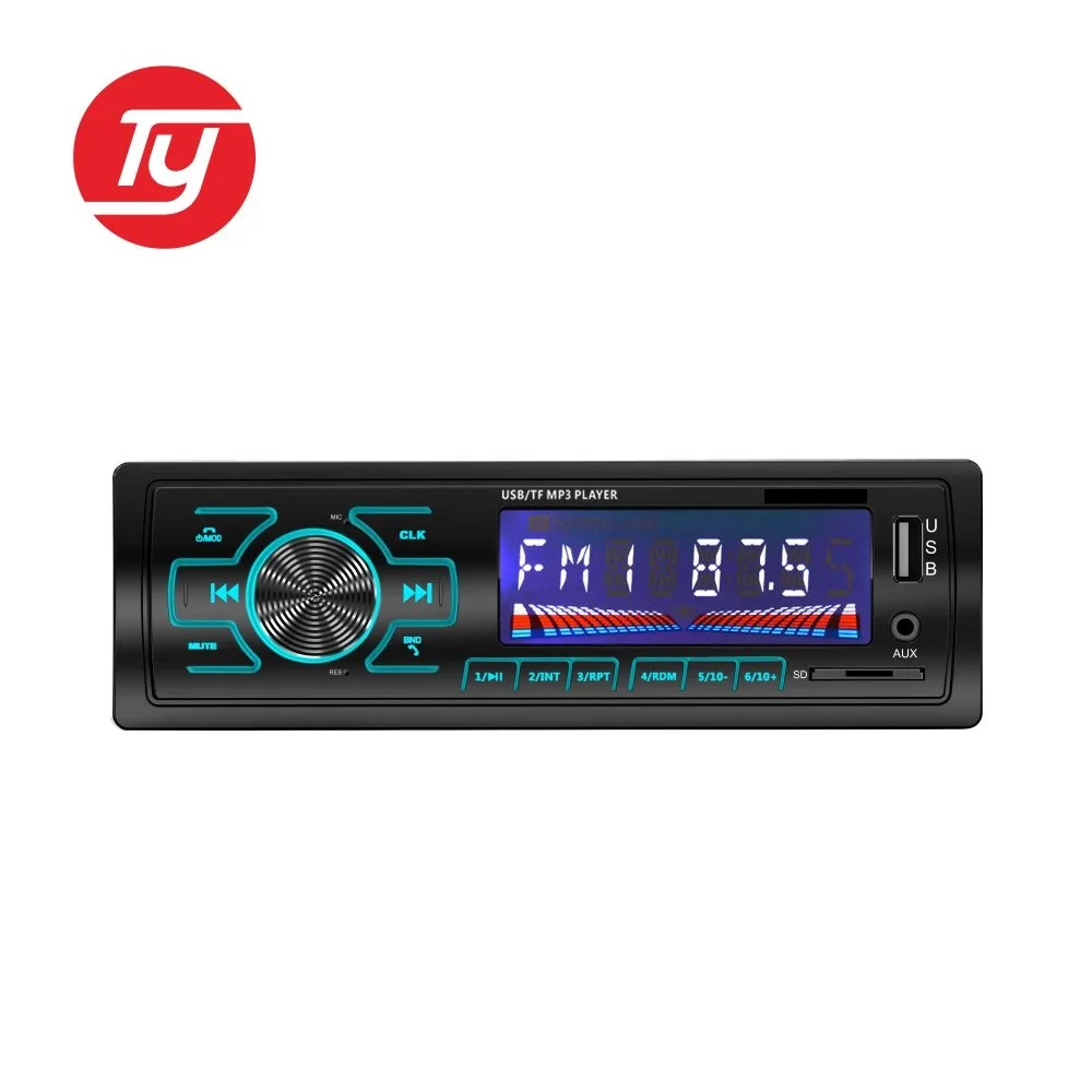 FM/AM/TF/USB/Дистанционное Беспроводное управление цветной градиентный ключ автомобильный