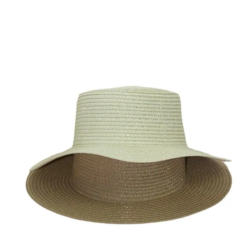 Factory Direct Sale Solid Color Straw Hats Customized Blank High Quality Straw Beach Hat Spring Summer Straw Hats For Outdoor