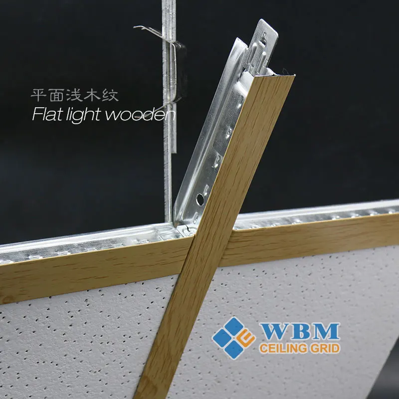 WBM suspended galvanized Ceiling t grid components,T bar paint keel ceiling frames 32/38