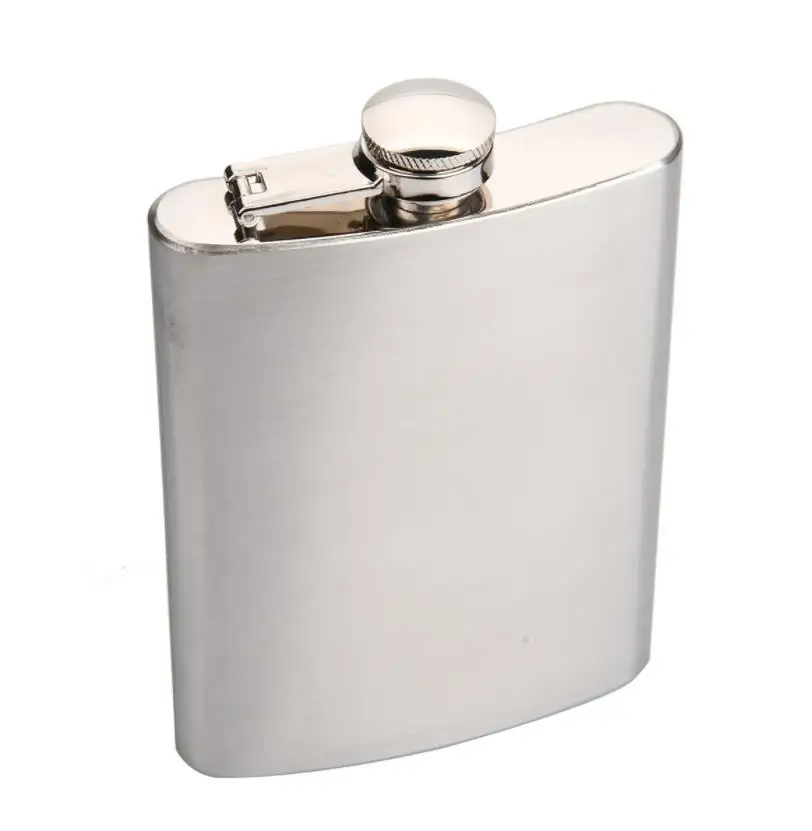 Wholesale Custom 8oz Stainless Steel Hip Flask Outdoor Portable Flagon 8 Ounce Hip-Flasks Whisky Alcohol Stoup Wine Pot