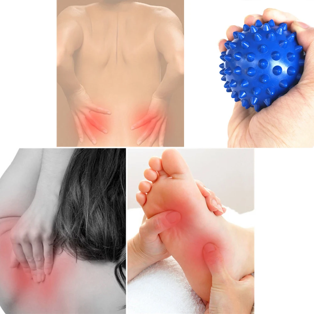 7.5cm/8/9cm PVC Massage Ball Hedgehog Ball  Muscle Relax Fitness Balls Pilates Yoga Roller Body Relief Stress