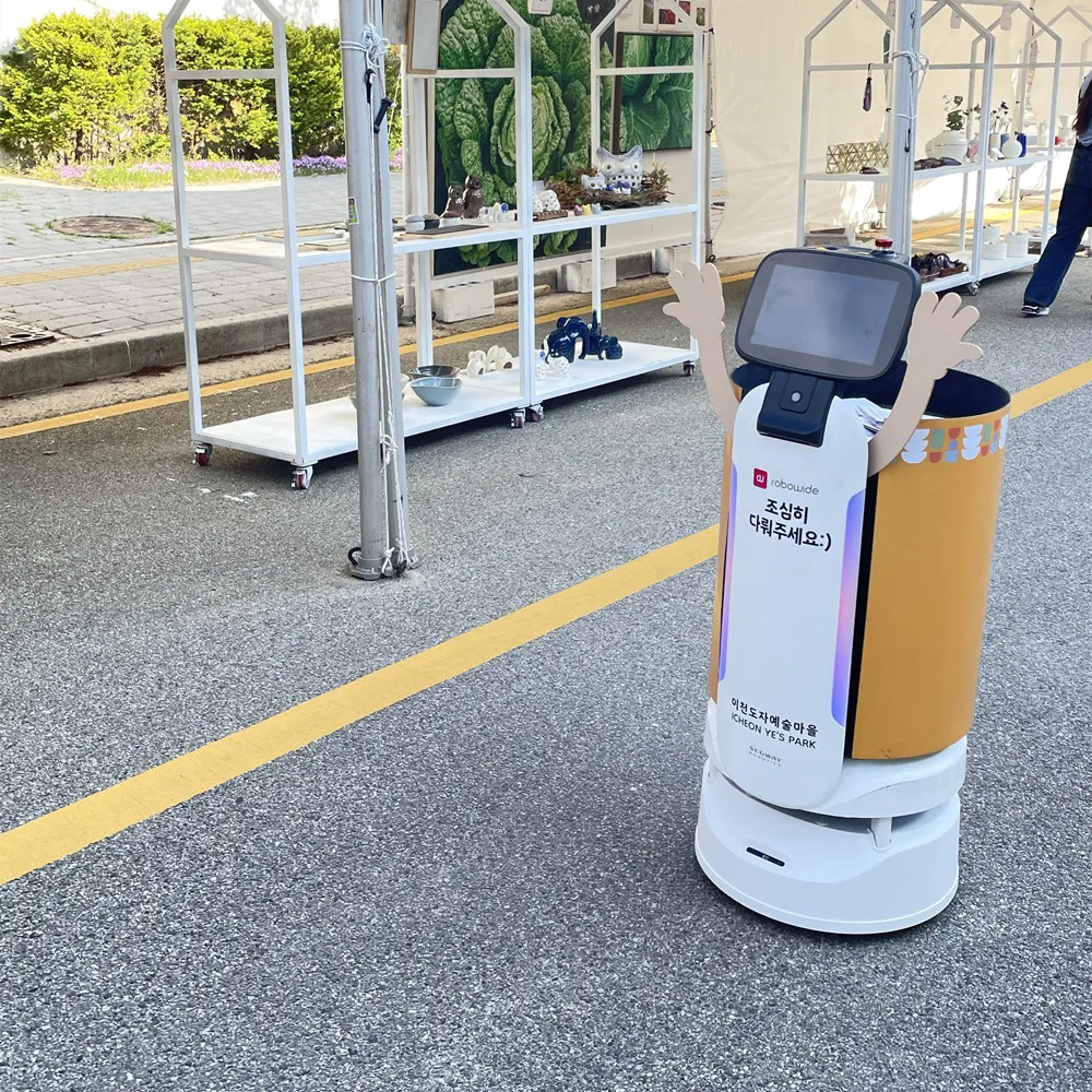 Autonomous navigation restaurant service robot humanoid waiter robot