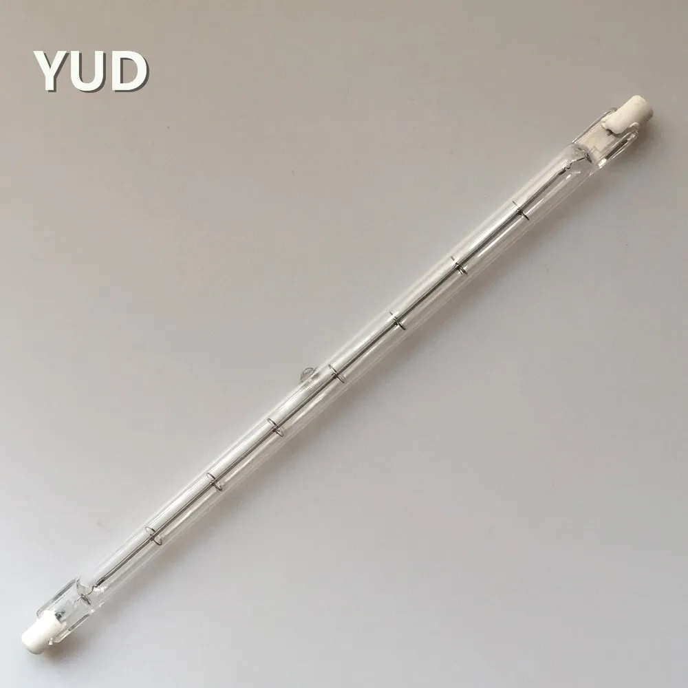 Low prices 535mm 300W clear R7s ceramic halogen infrared heat lamp for electronic industry