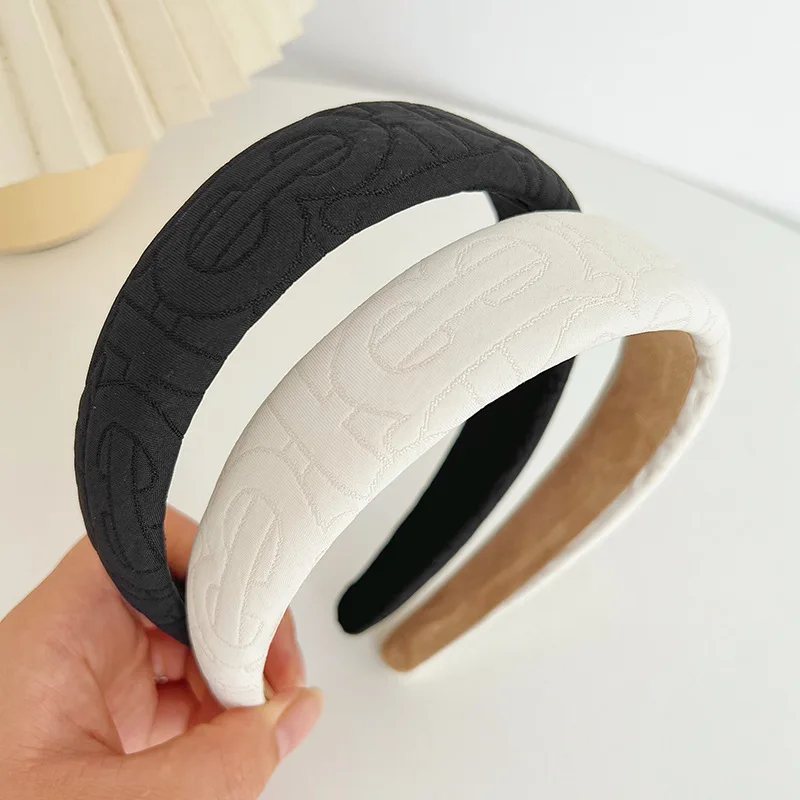 South Korea net red solid color high cranial head hoops autumn high-grade hair accessories grottoes hairpin wholesale