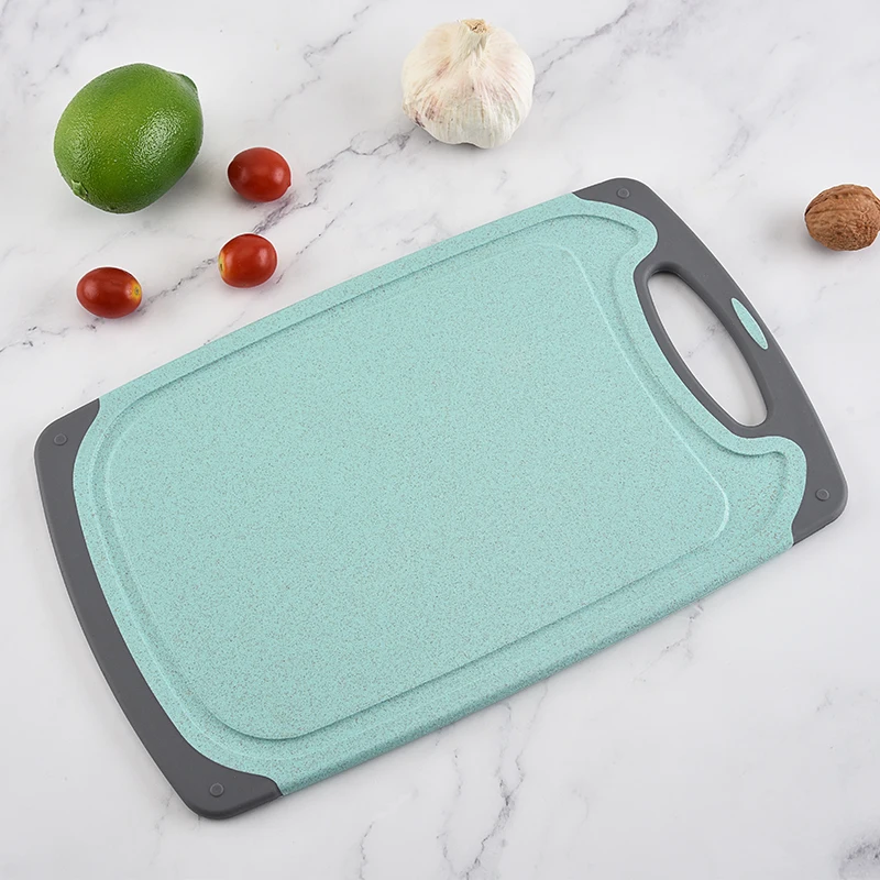Non stick marble design cutting board 3-piece plastic chopping board set