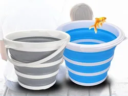5L 10L Foldable Pail Portable Picnic Travel Outdoor Fishing Water Container Camping Folding Plastic Bucket