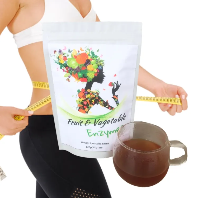 Hot sale Slim Enzyme Supplement Flat Tummy Fat Burn Detox Slimming Drink Fruit Juice Powder for Weight Loss