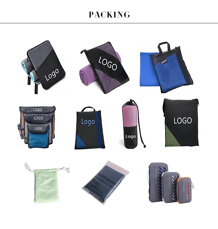 Super Absorbent & Lightweight Quick Dry Travel Towels Personified Souvenir Beach Towel With Custom Logo Large Pillow EVA Bags