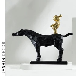 Abstract character ornaments home accessories light luxury resin furnishings decorative artworks