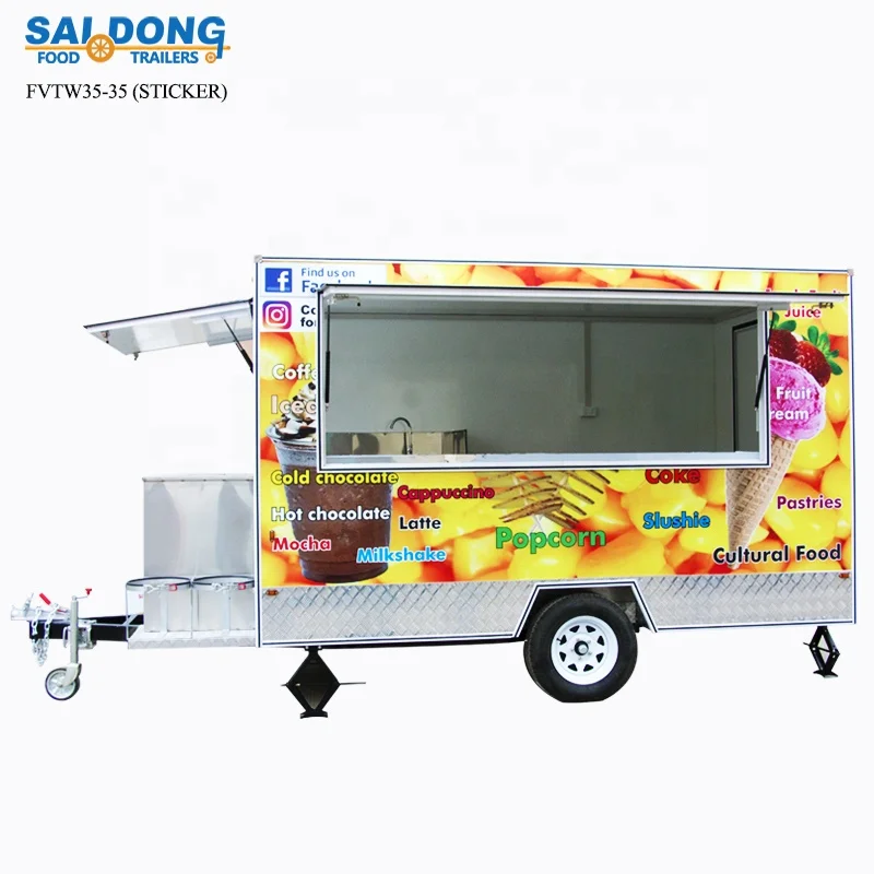 Best Design mobile Food Trailers/Mobile Kitchen trailer For Sale