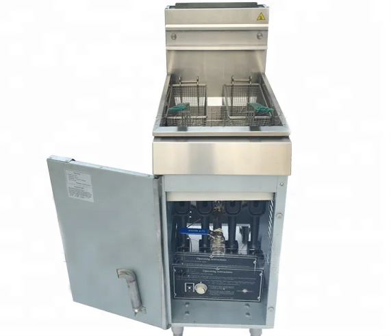 KFC restaurant double baskets gas fried chicken fryer machine