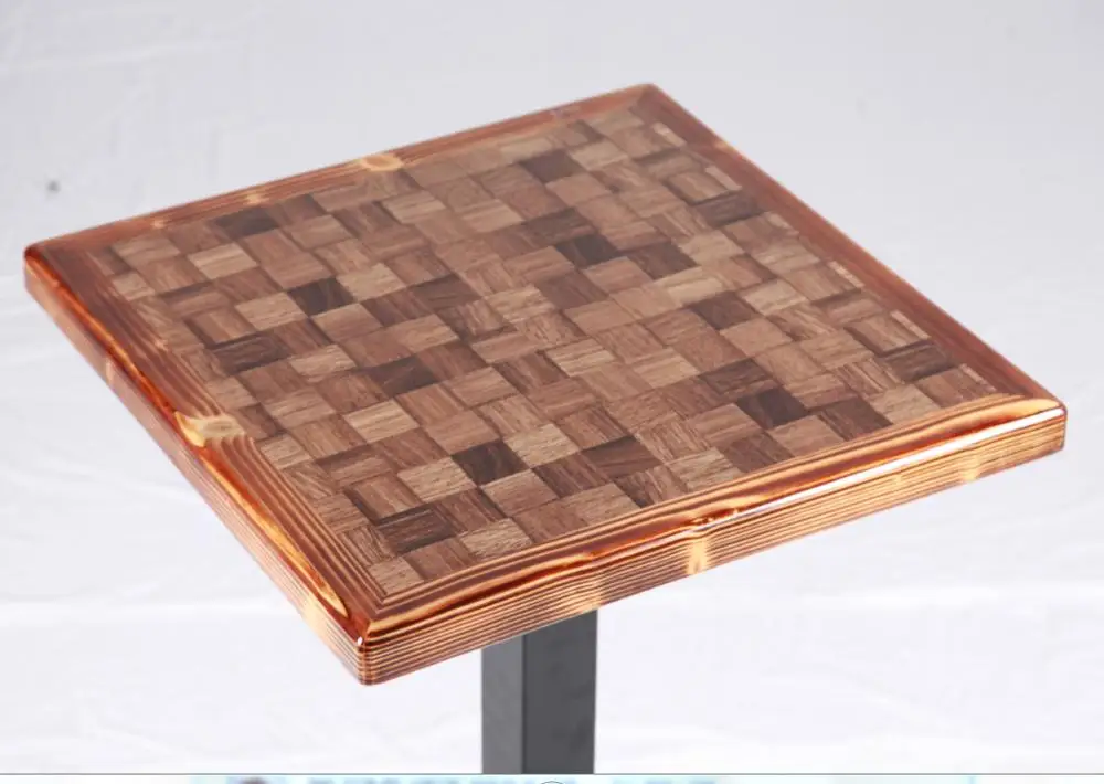 New Design  Epoxy Resin Wood Mesas Restaurant Coffee Restaurant Dining Table Top tavolo da giardino