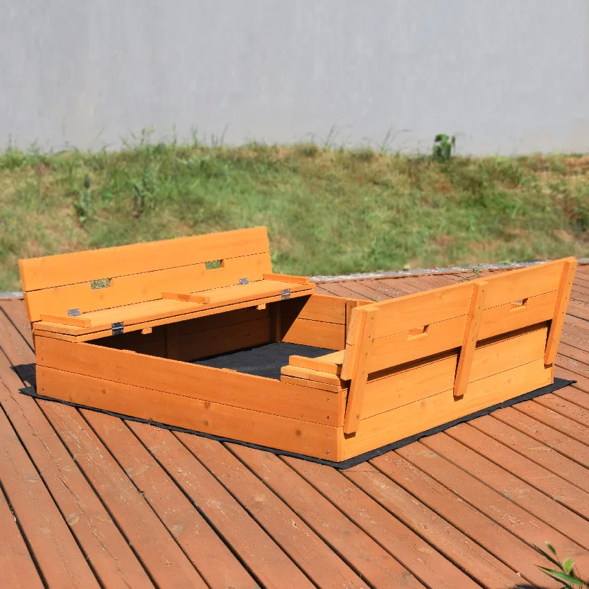 Sandbox Heavy Duty Sandbox Sand Coxes for Kids Outdoor Square Sandboxes sanpit