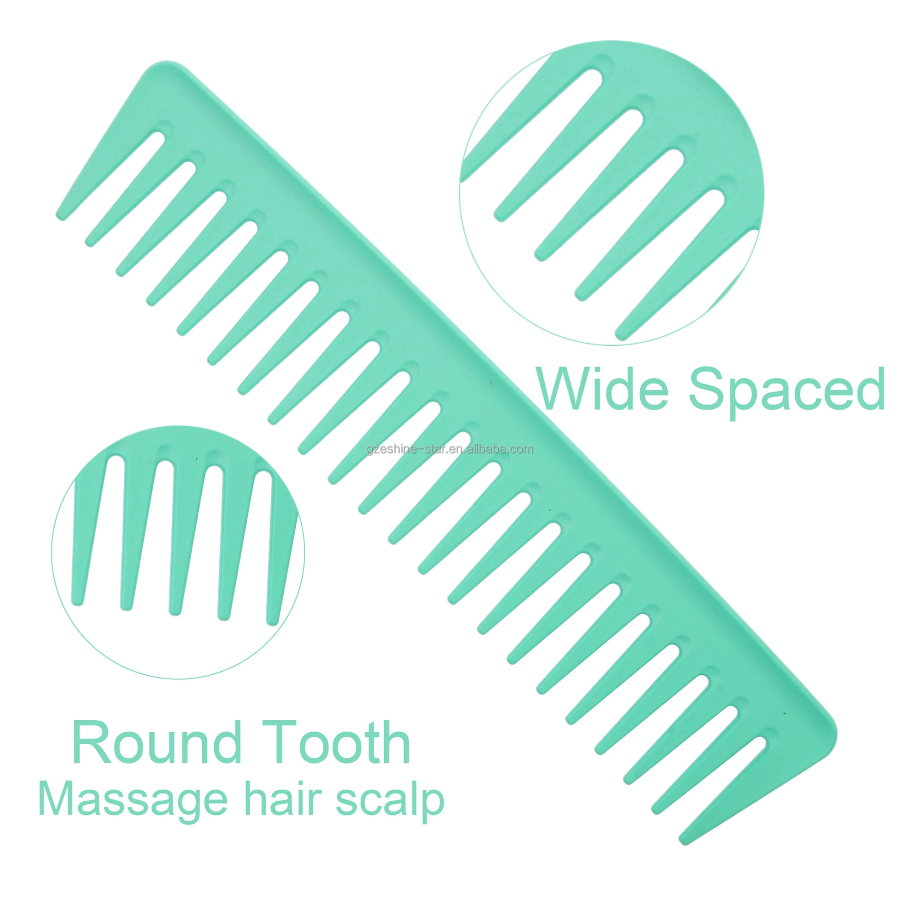 Salon Custom Styling Detangling Hairstyle Plastic Paddle Hair Brush Cushion Brush Round Brush