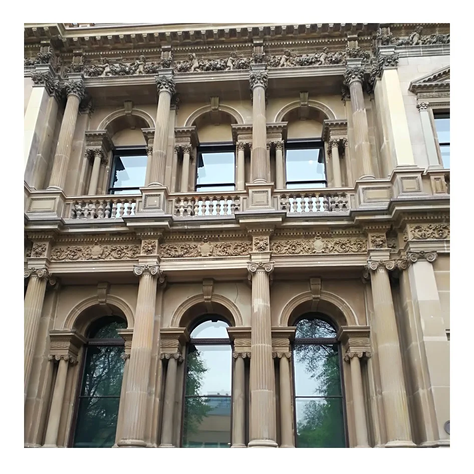 Индивидуальные проекты Европейский стиль известняковые входные арки оконная дверная рама Объемный