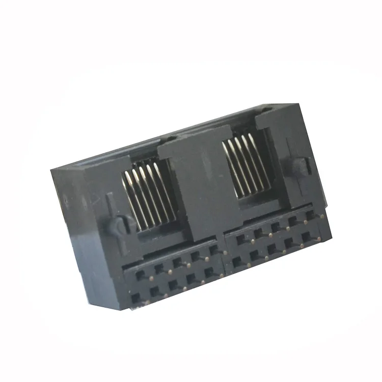 Multi(1*2P) 10P10C RJ45 прямое монтажное модульное гнездо разъем rj45