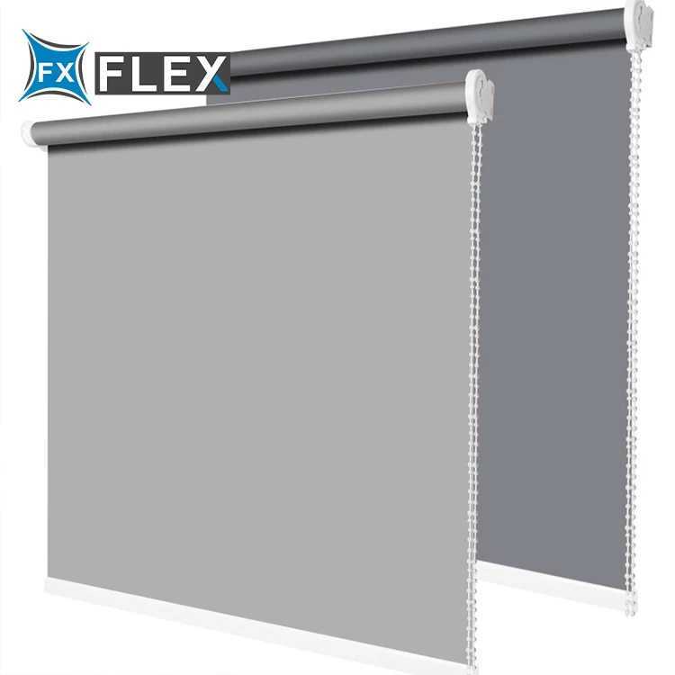 FLFX A-grade Flame Retardant PVC Roller Blind Fabric Vertical for Office