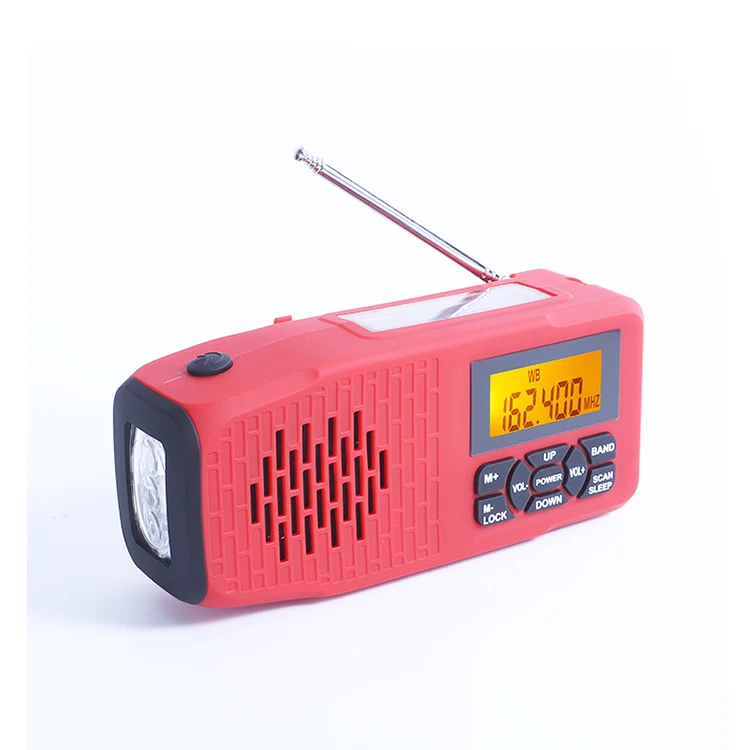 
Customized Color Portable Digital Radio With Flashlight Alarm Clock Function 