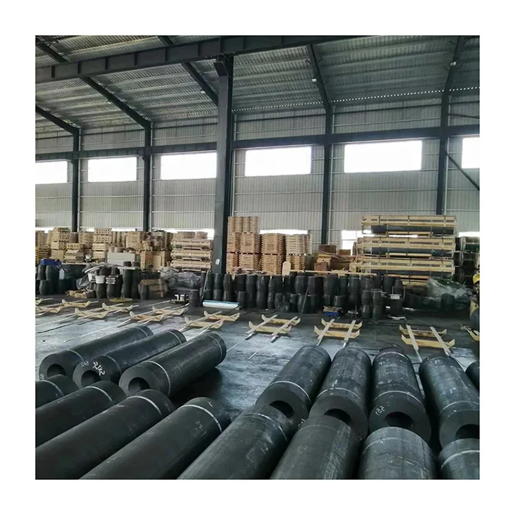 RP450 RP500 RP550  with Nipple  Graphite Electrode for Eaf Arc Furnace