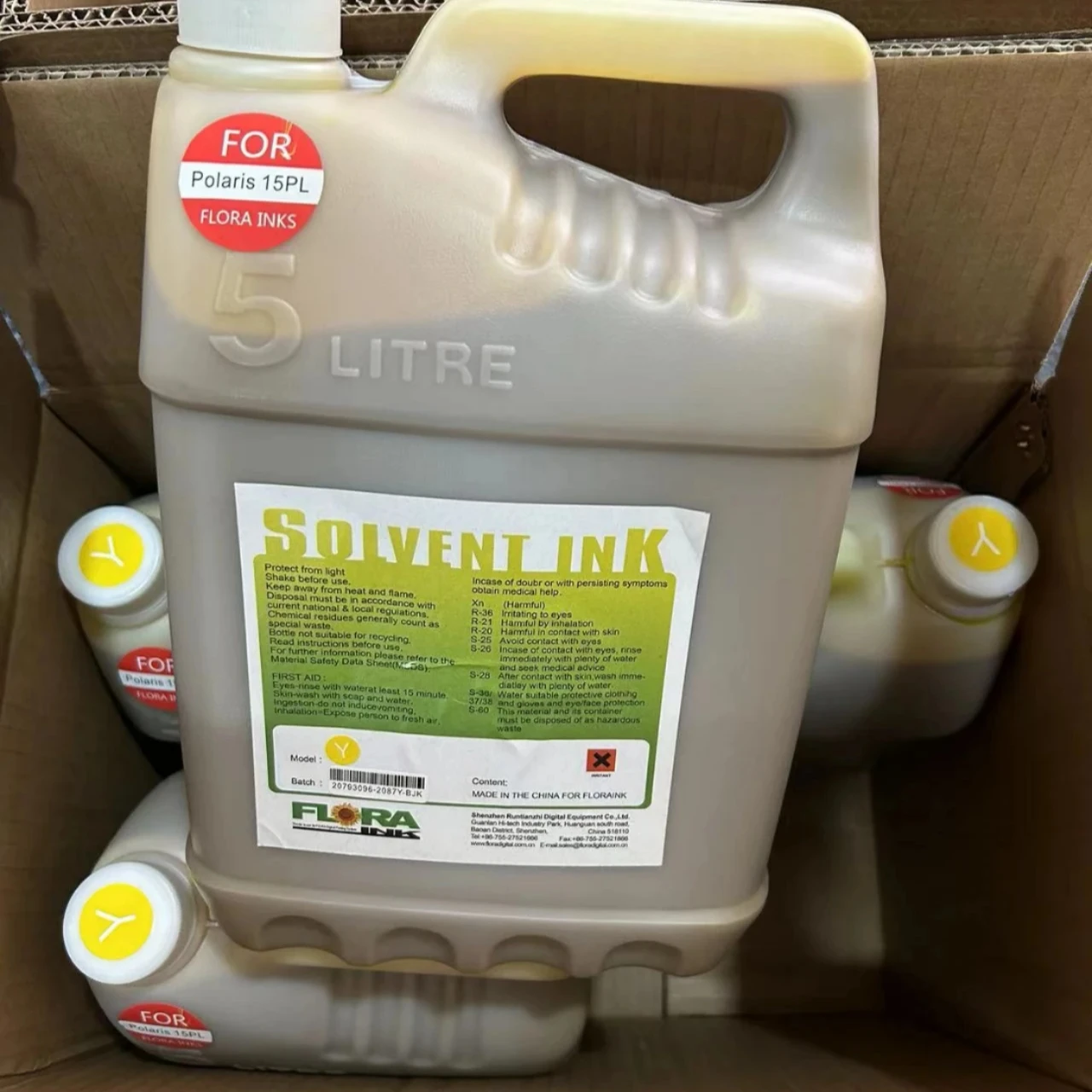 flora solvent printer Original flora 5000ml eco solvent ink use for spectra pq512 15pl print head