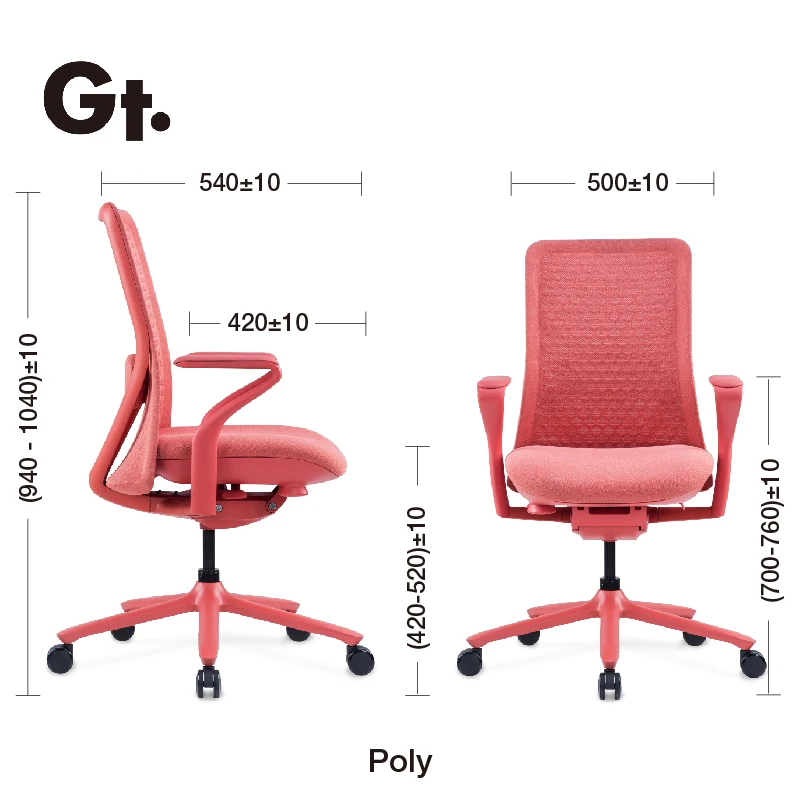 Cadeira De Escritorio Modern Purple Fabric 360 Degree Swivel Staff Office Chair Ergonomic