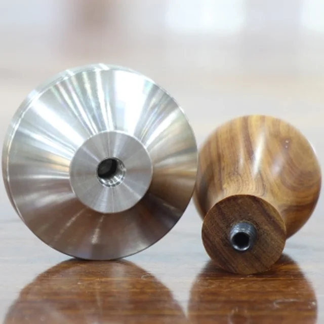 Custom Logo 51mm 53 mm 58mm stainless steel 304 Espresso accessories Coffee Tamper with wood handle