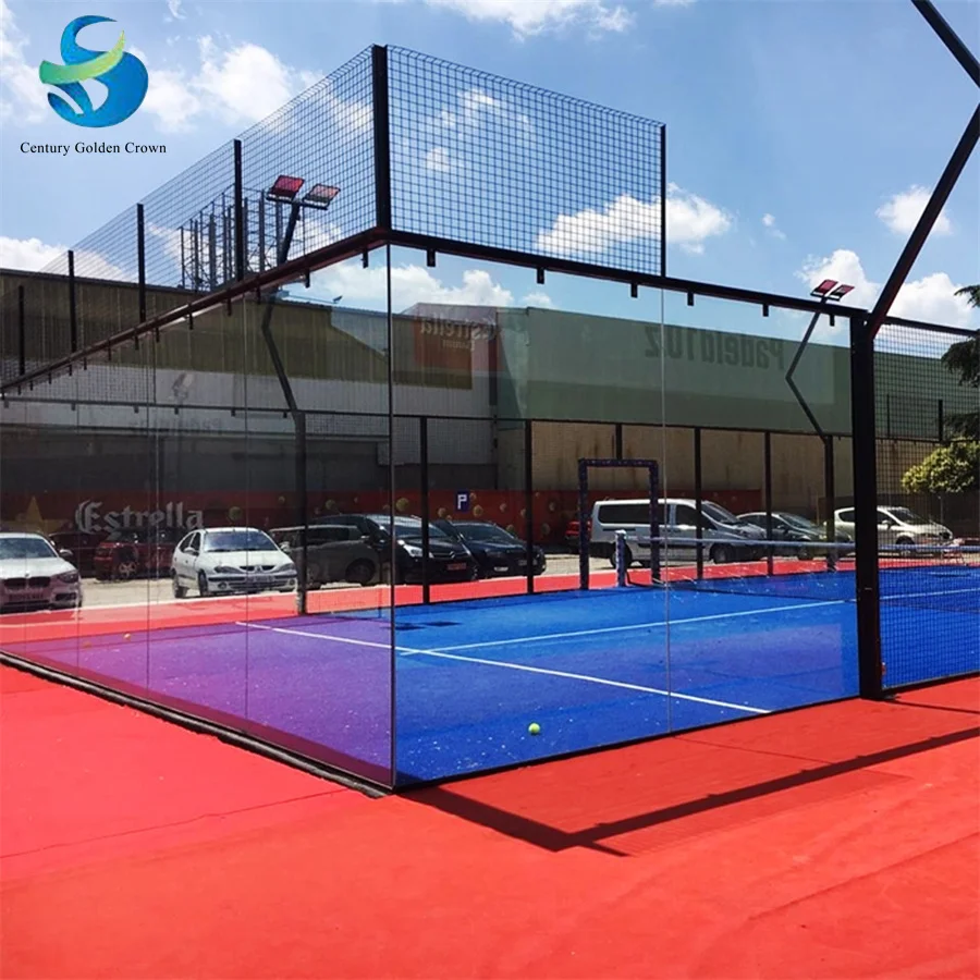 Manufacturing Factory Wholesale Panoramic Paddle Tennis Court Customization Padel Court 3 Years ODM OEM Service Easy to Install