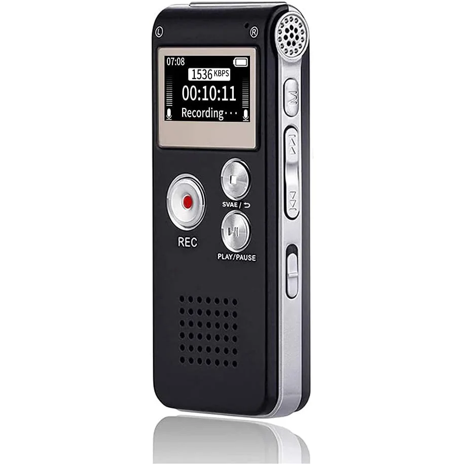 Digital Voice Recorder USB Rechargeable Dictaphone 8GB Memory Digital Audio Voice Recorder for Lectures Meetings