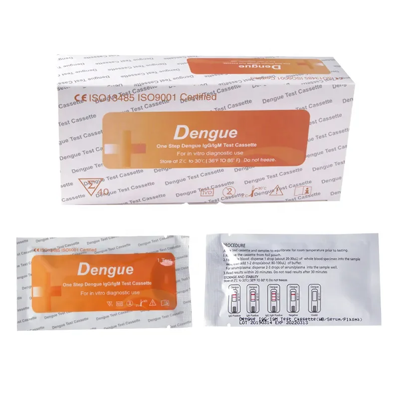 One Step Malaria Typhoid IgG IgM Salmonella Pcr Dengue HP Rapid Test Kits Test Strip/Cassette