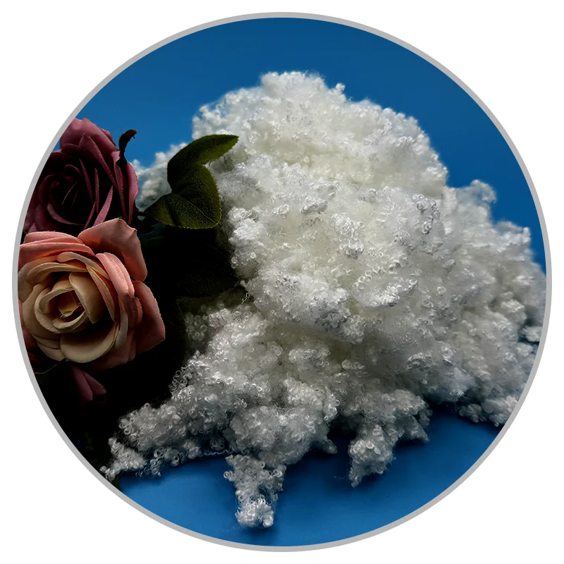 High performance 51mm Hollow Conjugate silicone hcs Polyester Staple Fiber psf for wadding