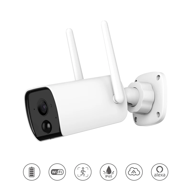 PIR detection FHD 1080p solar power outdoor wifi ip security bullet camera battery cctv surveillance camera