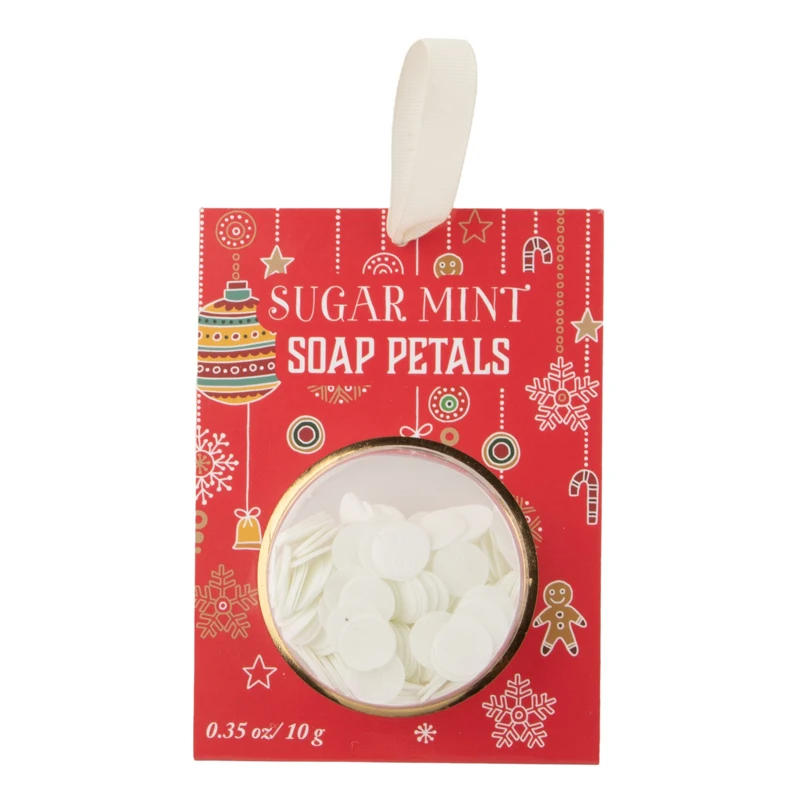 Universal Moisturising Mild Bath Confetti Portable Christmas Series 10g White Sugar Mint Soap Petals