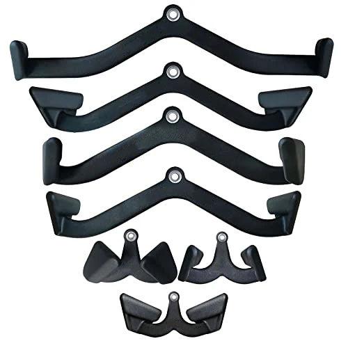8 Piece Set Integrated Pull Back Handle Sport Accessories High Low Pulley Pulldown Attachment Bar Mag Grip Handle Fitness