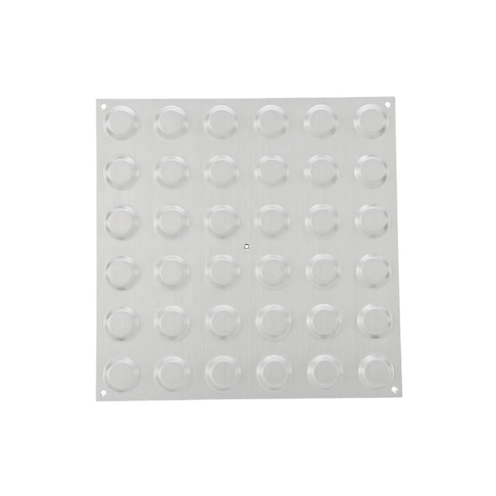 s304 316 stainless steel tactile indicator paving tile plate mats with diamond surface for blinds and anti-slip