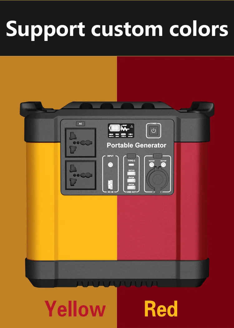 No gasoline No noise Campers RVs LiFePO4 lithium generator Portable 2000W 220V Solar Generator