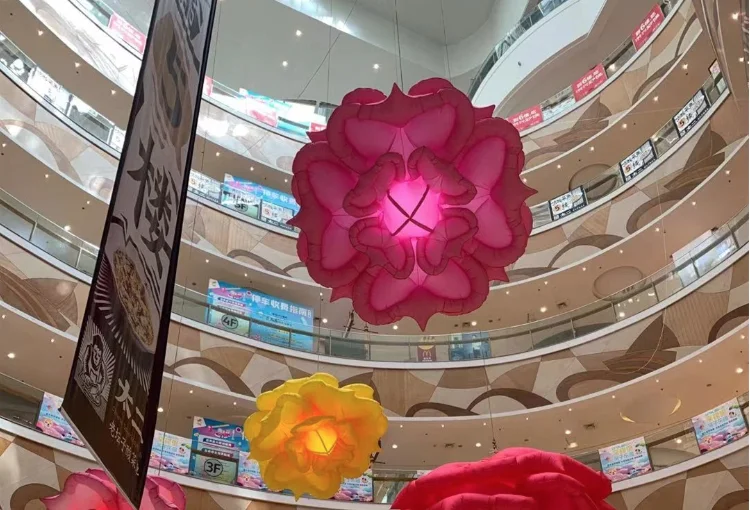 Custom inflatable Huge flower stage display inflatable flower for event advertising