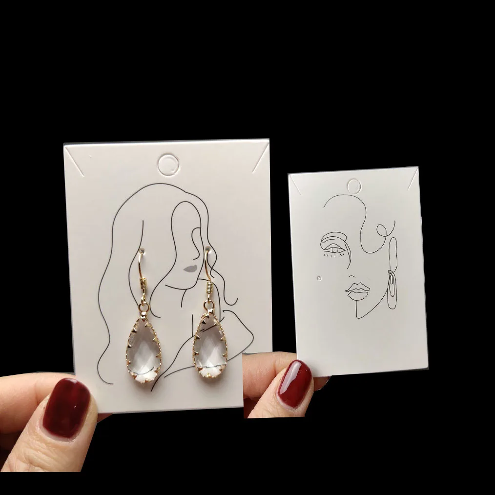 Маленький заказ принимаем заказы на упаковку ювелирных изделий серьги карты логотип печать витрины карточки перфоратор