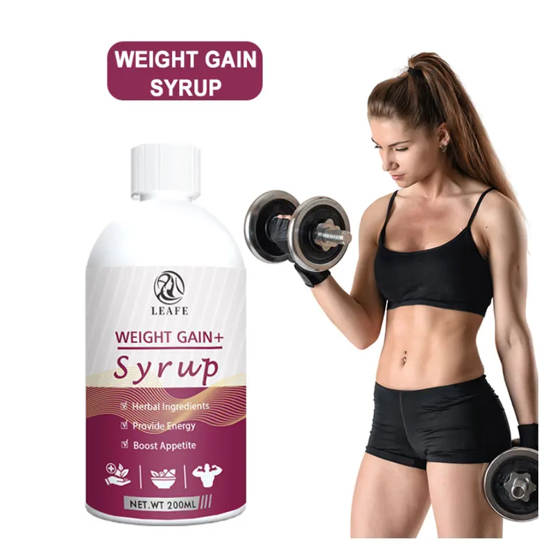 Private Label Healthy appetite booster liquid drink syrup effective weight gain syrup supplements