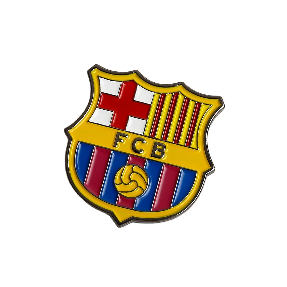 Hot Sale Custom Logo With Backing Card Metal Football Soft Enamel Pins Custom Lapel Enamel Pins Metal Craft