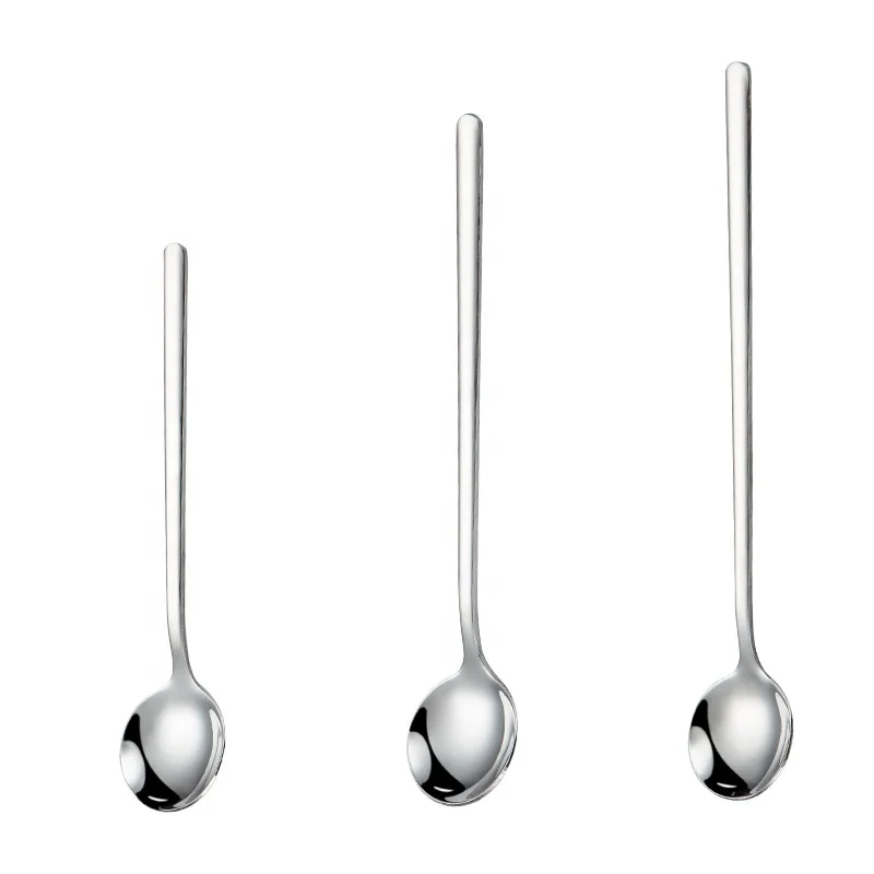 Dishwasher safe Metal Stainless Steel 18/8 Rose Gold Tea spoon 13cm 15cm 17cm Dessert saland ice scream coffee spoon