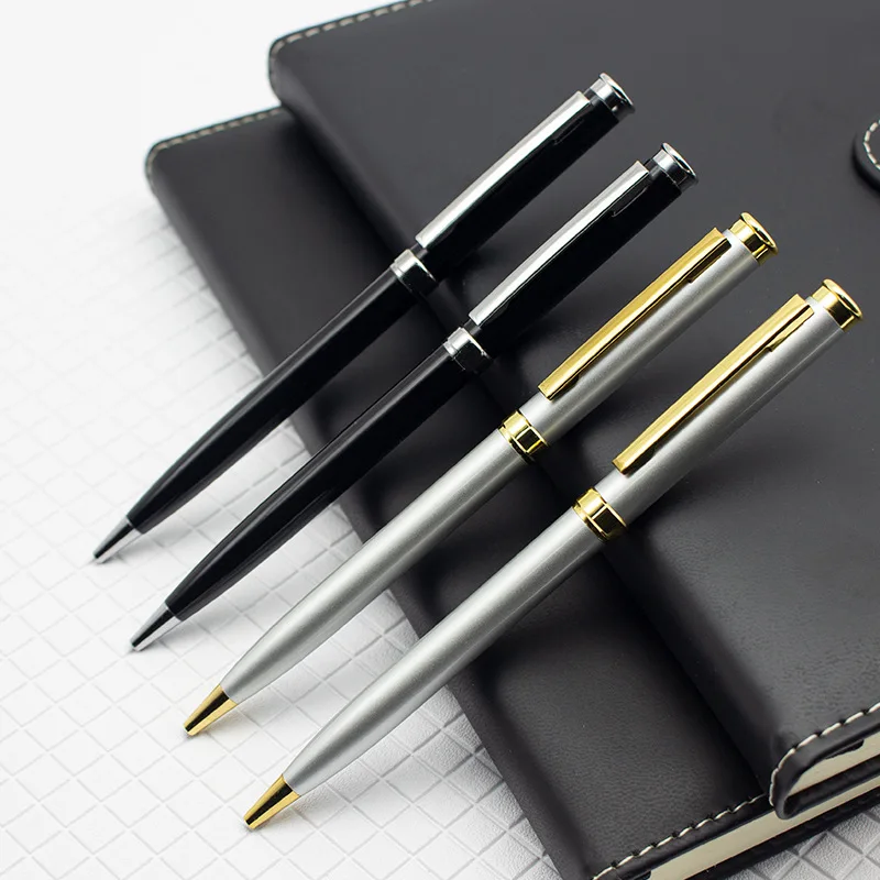 Bulk Wholesale Bigger a little Classic Slim Metal Twist Ballpen Printing Engraved Logo Promo Ads Four Season Hilton Hotel Pen