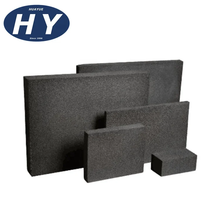 30-200mm cellular glass building material slab foamglas panel black foam glass board