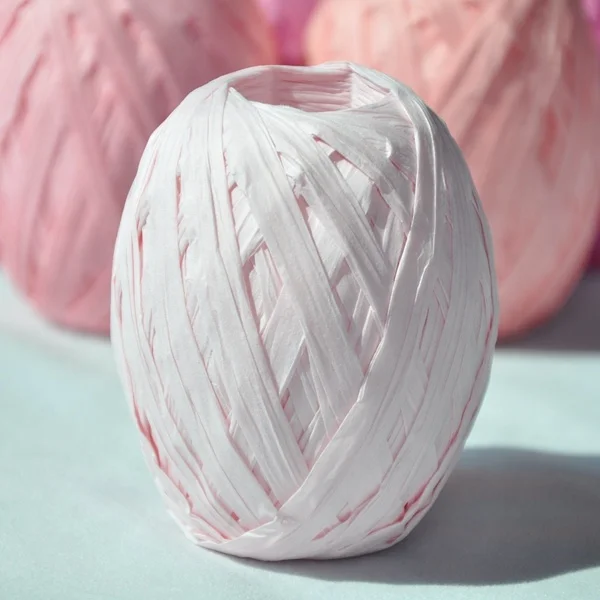 Factory price cheap colorful paper raffia roll customized solid color raffia tape for sale