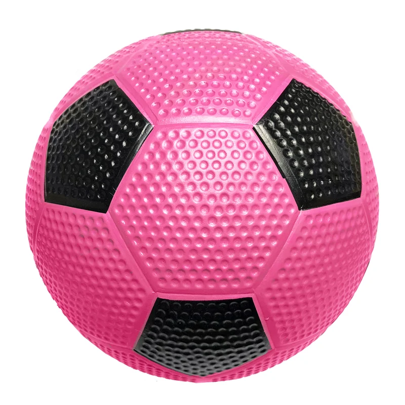 Size 5# Bright Yellow Golf Surface Natural Rubber Football Soccer Ball