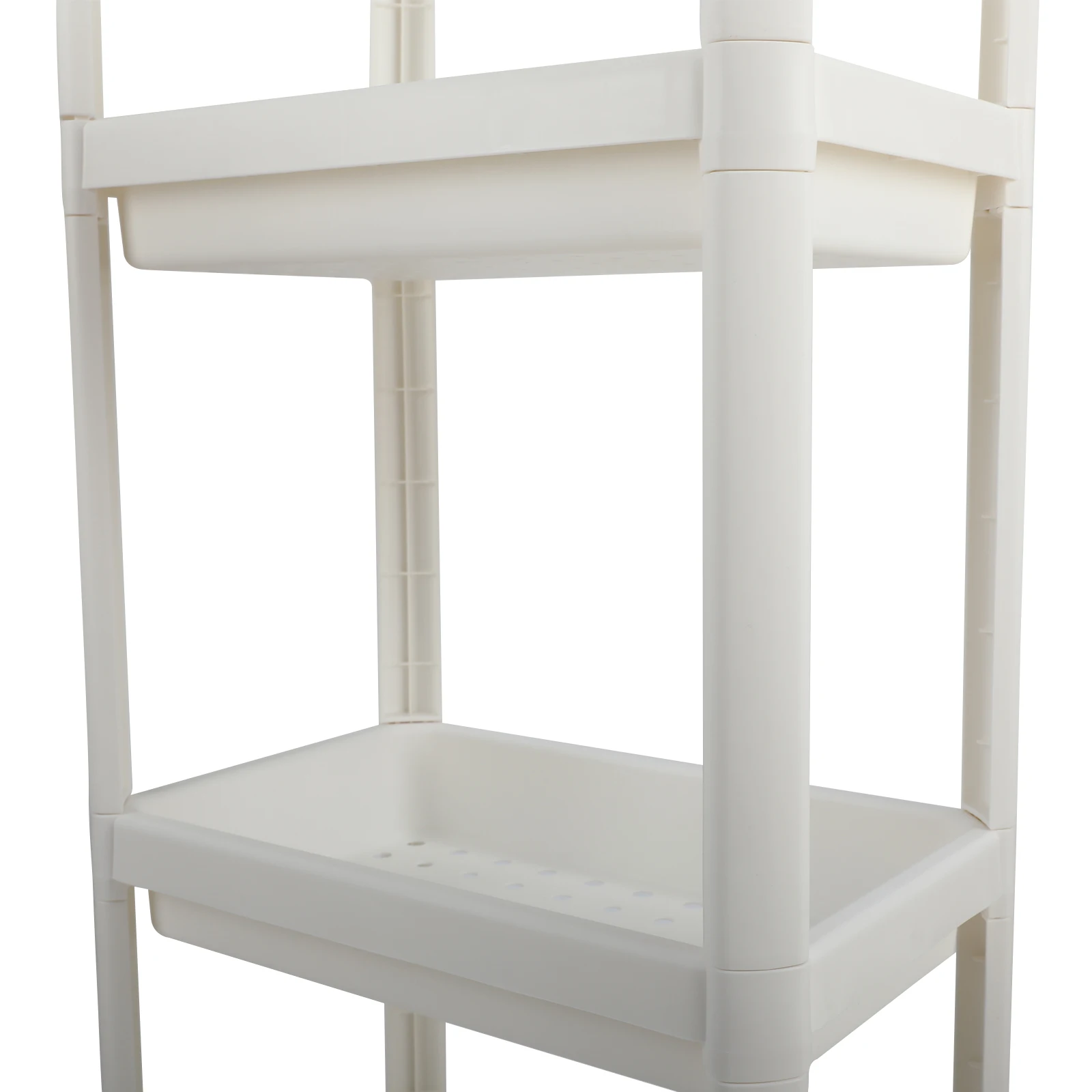 Warehouse Store Home Garage Plastic Shelving UNIT Storage Shelves Rack Plastic Shelf Unit 4 Layer