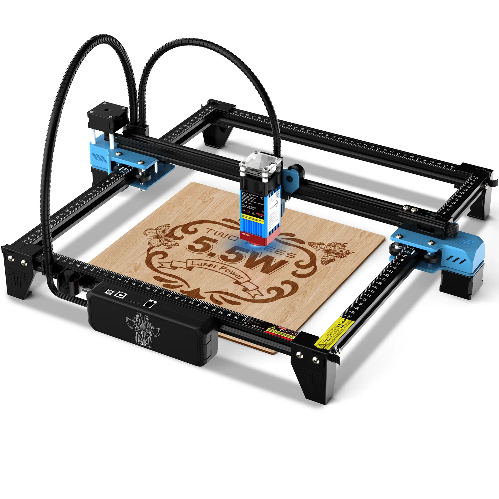 TWOTREES TTS 5.5W Portable Desktop LD+FAC+C-Lens APP Connect Diode High Home Use laser engraving machine for marking