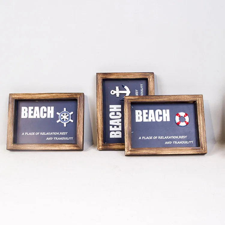 2021 New Design 3 pieces Ocean Beach Decor Art  Beach Decor Themed Beach Wall Decor