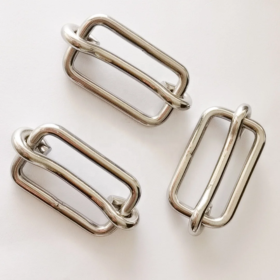 Wholesale Customized Adjustable Stainless Back Strap  Buckle Belt Watch Strap Slide Rail Slider Slide Buckle