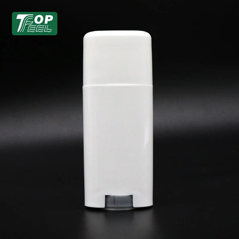 15ml 40ml 50ml Eco friendly Oval Shape Empty Plastic PP White Deodorant Stick Container