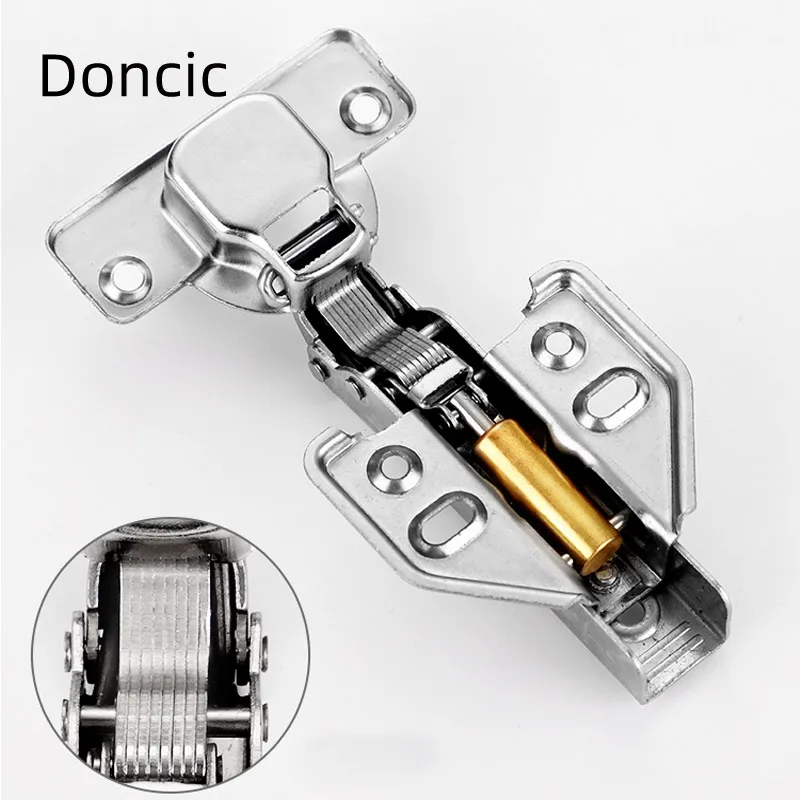 Doncic MOQ100 Special Discount 90g Cold-rolled Steel Soft Close Hydraulic Cabinet Concealed Hinge 0 & 8 & 15 Mm Furniture Hinge